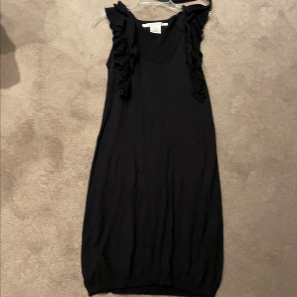 Max studio black m sleeveless sweater dress